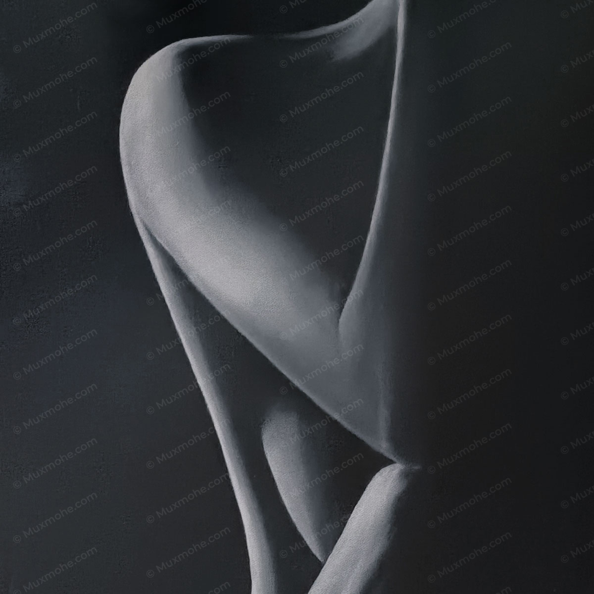 Glow in Dark – Female Figure Oil Painting